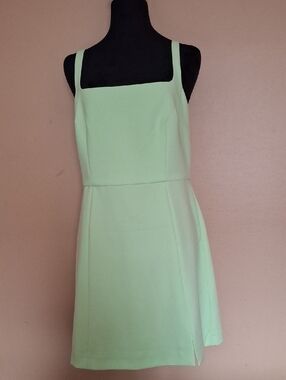 Squarneck Mint Green Mini Dress Sz 8